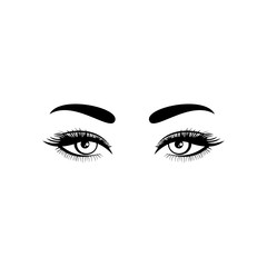 Eyes icon. Vector Illustration