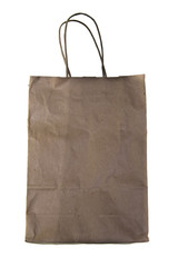 paper bag isolated on white background