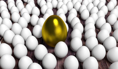 ein grosse goldene ei 