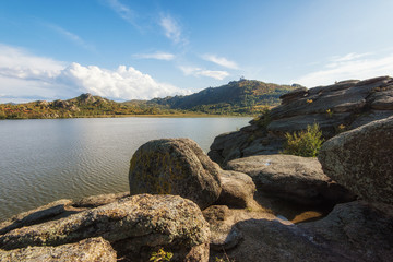 Fototapeta na wymiar Beauty view on Kolyvan lake