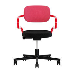Office chair isolated on white background. 3D rendering.
