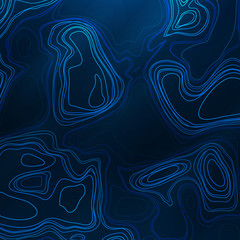 Abstract colorful topographic background with colored liquid wavy lines.