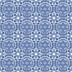 Vector seamless pattern: monochrome mosaic decorative background. Wallpaper or cover template.