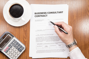 business consultant contract