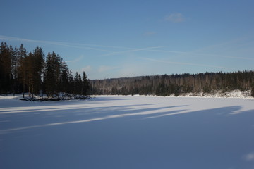 Stausee Winter