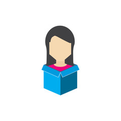 Box People Logo Icon Design