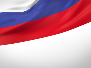 3D illustration of Russia flag