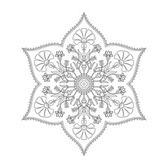 Round abstract ornament future colorful gradient