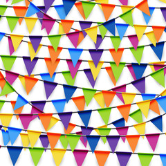 colored party garland background