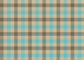 ガンクラブチェック- 水色と茶色