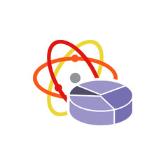 Analytic Science Atom Logo Icon Design
