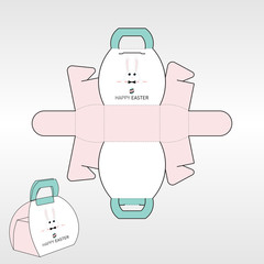 Nice Easter Box with funny Bunny