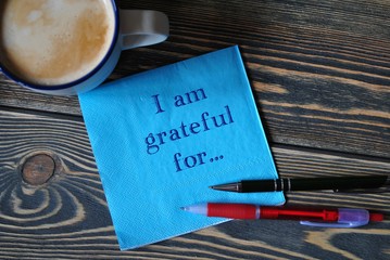 I am grateful for... - obrazy, fototapety, plakaty