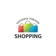 vector logo market shopping