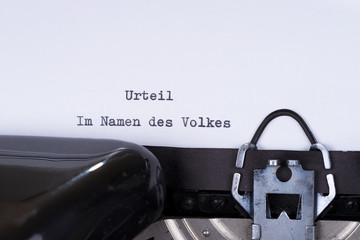 Urteil Im Namen des Volkes