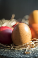 Eier im Osternest