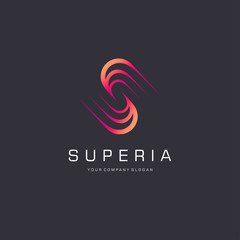 Vector logo design element for business. Letter S