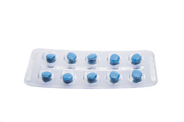 packing of pills isolated