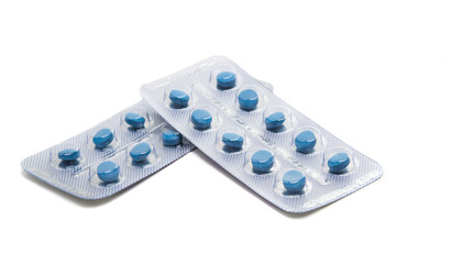 packing of pills isolated