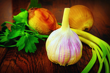 Onion and garlic