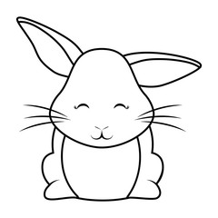 Cute rabbit icon