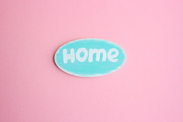 Decorative inscription for interior decoration