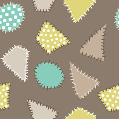 vector abstract background with colorful patches. Seamless pattern.