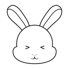Cute rabbit icon