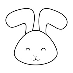 Cute rabbit icon