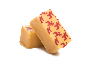 Christmas chocolate candies isolated