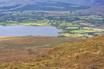 Fototapeta na wymiar view of the lake and peatlands