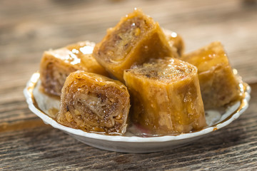 Arabic dessert baklava