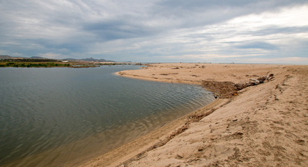 River Jetty Estuary inlet at San Jose Del Cabo in Baja California Mexico BCS