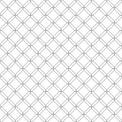 Fototapeta premium Gray geometric seamless pattern on white background