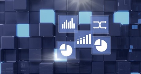 Business chart statistic icons