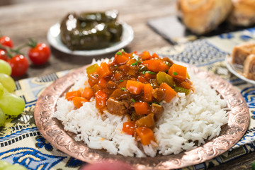 Homemade  Indian curry chicken rice