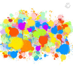 Abstract Colorful Splat Background