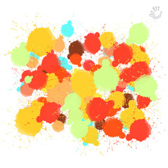 Green and Red Vector Drops