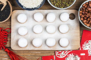 Fototapeta na wymiar Glutinous Rice Balls?Lantern Festival in China