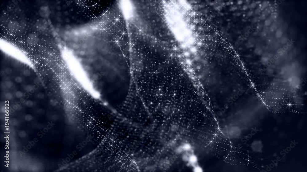 Poster abstract bright background of particles with dof, bokeh. beautiful seamless background for your text