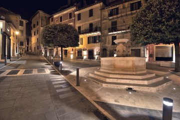 Scorcio notturno di Olevano Romano - Roma - Lazio - Italia