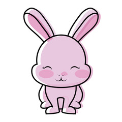 Cute rabbit icon 