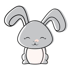 Cute rabbit icon 