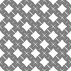 Black and white geometric seamless design