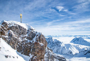 View from the Zugspitze, the top of Germany - obrazy, fototapety, plakaty