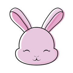 Cute rabbit icon 
