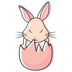 Cute rabbit icon 