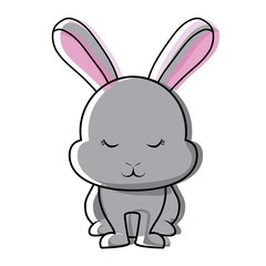 Cute rabbit icon 