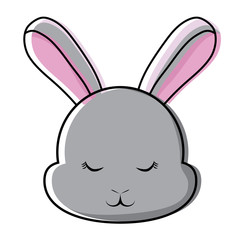 Cute rabbit icon 