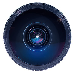 isolated wide-angle photographic lens
